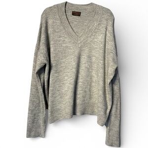 Kerisma Women’s Oversized V-Neck Sweater Grey Sz Medium / Large